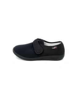 Pantofola in Elastene Nero con Strappo