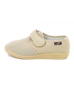 Pantofola in Elastene Beige con Strappo