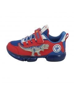 Sneakers Bambino Rosse con T-Rex e Luci