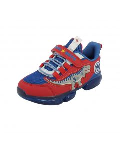 Sneakers Bambino Rosse con T-Rex e Luci