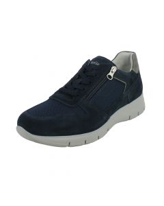 Sneaker Blu Navy con Cerniera e Suola Comfort