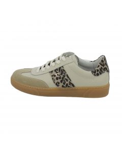 Sneakers donna NeroGiardini beige con animalier