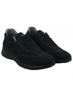 NeroGiardini Sneaker Uomo in Nabuk Blu