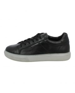 Sneaker bassa in pelle nera