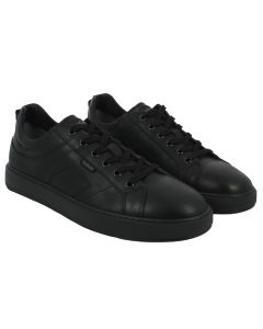 Sneaker in pelle nera