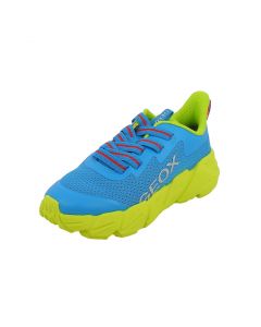 Sneakers Junior Blu E Lime Traspiranti