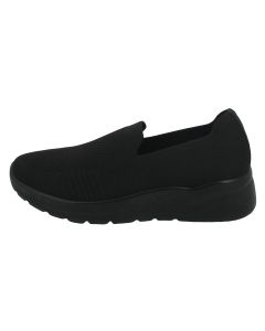 Slipon in Tessuto Elastico Nero