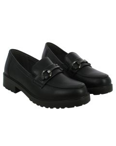 Mocassino in Ecopelle Nero con Morsett