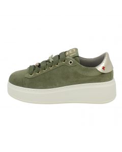 Sneaker in Camoscio Verde con accessorio Libellula