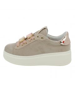 Sneaker in Camoscio Rosa con accessori Gioiello