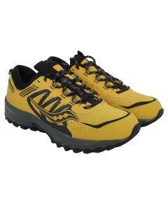 Sneaker Grid Peak Mustard Black Gtx