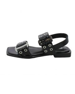 Sandali Slingback Saria Nero Vernice