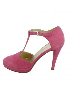 Scarpa aperta Tacco 10 cm e Plateau Fuxia