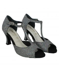 Scarpe da Ballo Donna Glitterate Tacco 7