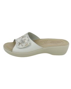 Ciabatta Donna In Pelle e Eco Pelle Regolabile