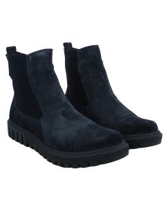 Chelsea Boots donna in camoscio blu - Bueno