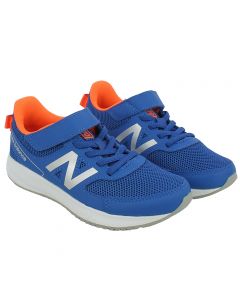 Sneakers Bambino 570 Blu con Dettagli Arancioni